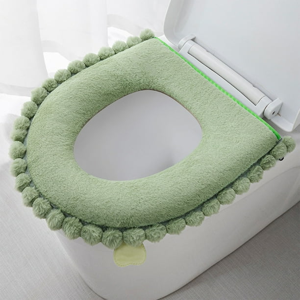 Asiento de inodoro acolchado, cubierta lavable caliente, hogar