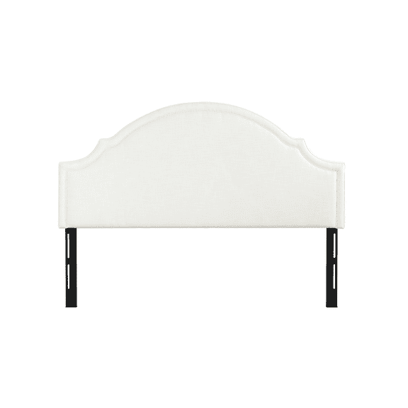 Catherine Upholstered King Headboard, Antique White