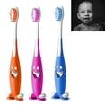 thumbnail image 3 of 6 Smiley Happy Toothbrush Suction Cup Stand Soft Bristles Kids Toddler Oral Care, 3 of 3
