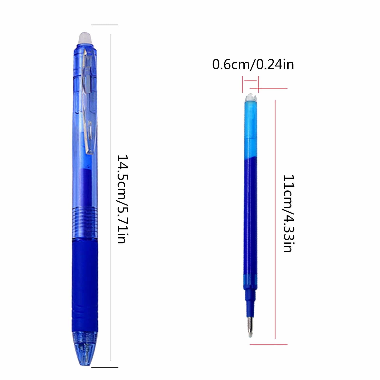 Erasable Pens 12pcs Multi-color Push Pens Stationery Painting Supplies 10ml Erasable Gel Pens
