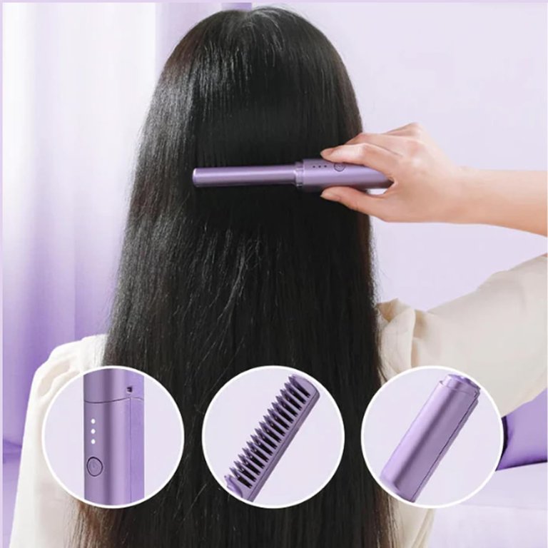 Ceramic Flat Iron - free comb to enhance styling Amazon.com : Herstyler Hair Straightening Comb  main image 4