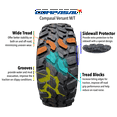 thumbnail image 6 of Compasal Tires Versant E Rated 10 Ply Mud Terrain All-Season 35X12.50R18 LT 123Q Tire, 6 of 6