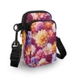 thumbnail image 3 of HELLHERO Women Shoulder Bag Dahlia Pattern 4.33x1.97x7.09 with Zipper Closed Adults for Outdoor Travel Daily Use Leakproof, 3 of 7
