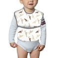 thumbnail image 4 of Bingfone Mess-Proof Baby Bib - Waterproof Bib for Baby Boy or Girl with Food Catcher Pocket, Unisex-Leopard Print, 4 of 6
