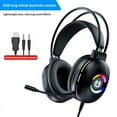 thumbnail image 2 of Casque de Jeu Filaire à Oreilles de Chat Blanches avec Éclairage RVB, Son Surround 7.1, Haut-Parleurs 50 mm, Micro à Réduction de Bruit, Serre-Tête Flexible - Écouteurs Circum-Auriculaires Basses pour PC, PS4, Xbox, Jeux et Musique sur Mobile, 2 of 7