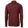 thumbnail image 3 of Men's Cutter & Buck  Burgundy Washington Commanders Helmet Adapt Eco Knit Stretch Recycled Quarter-Zip Pullover Top, 3 of 3