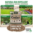 thumbnail image 5 of Double Tree Home and Garden Cedar Granules Mulch | Repels Fleas, Ticks, Ants, and Mosquitos | Rich Cedar Scent | Non Toxic | Pet Safe | 4 Bags (32 lbs), 5 of 6