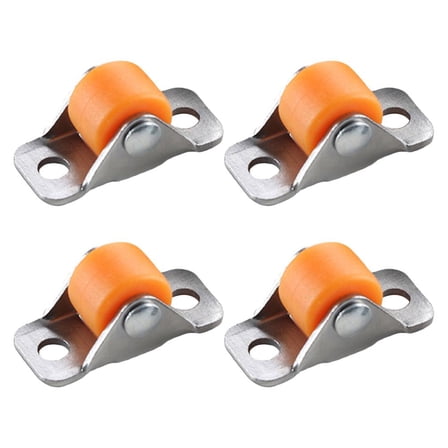 4x Fixed Castor Wheels Small Rubber Caster Set MultipurposeSmall Wheel CastorsU