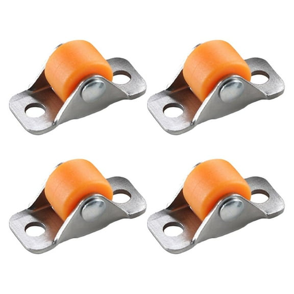 4x Fixed Castor Wheels Small Rubber Caster Set MultipurposeSmall Wheel CastorsU