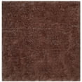 thumbnail image 3 of SAFAVIEH Luxe Paxton Solid Plush Polyester Shag Area Rug, Taupe, 6' x 6' Square, 3 of 9