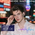 thumbnail image 4 of Wireless Earbuds - Touch Screen ANC Earbuds Hifi Sound Wireless Bluetooth 5.4 In Ear Headphones, Noise Canceling Earphones Multifunctional Ear Buds Headsets for Android IOS Gym Sports (White), 4 of 17