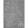 thumbnail image 3 of Vision Studio 19x24 Black Modern Framed Museum Art Print Titled - City Map of Washington, D.C., 3 of 5
