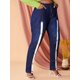 thumbnail image 1 of Jeans Talla Extra Ajustados Abotonado Cinta Frontal Rosegal Vaqueros de talla grande, 1 of 5