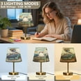 thumbnail image 4 of Wobogo Cartoon Pelican Table Lamps Three-channel Adjustable Lighted Antique Brass Metal Base Simple Modern Style for Bedroom Nightstands Living Room and Office, 4 of 8