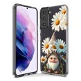 thumbnail image 2 of For Samsung Galaxy S9 Plus Cute Gnome White Daisy Flowers Floral Design Hybrid,iPhone 16 Plus, 2 of 8
