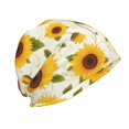 thumbnail image 2 of KLL European-style Pattern Sunflower A Winter Fall Beanie Knit Hats for Men & Women - Warm & Soft Stylish Toboggan Caps for Cold Weather, 2 of 6
