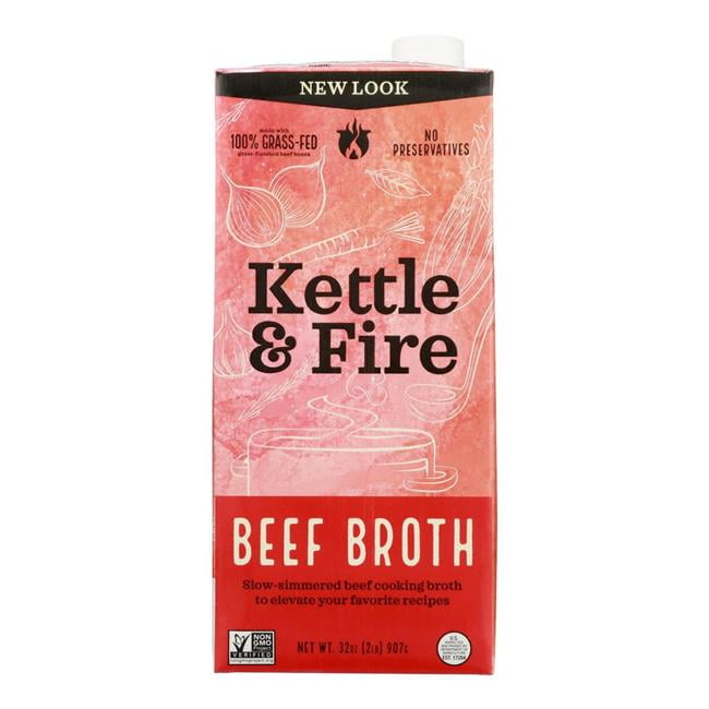 Kettle & Fire Beef Cooking Broth Made with 100 GrassFed Beef Bones