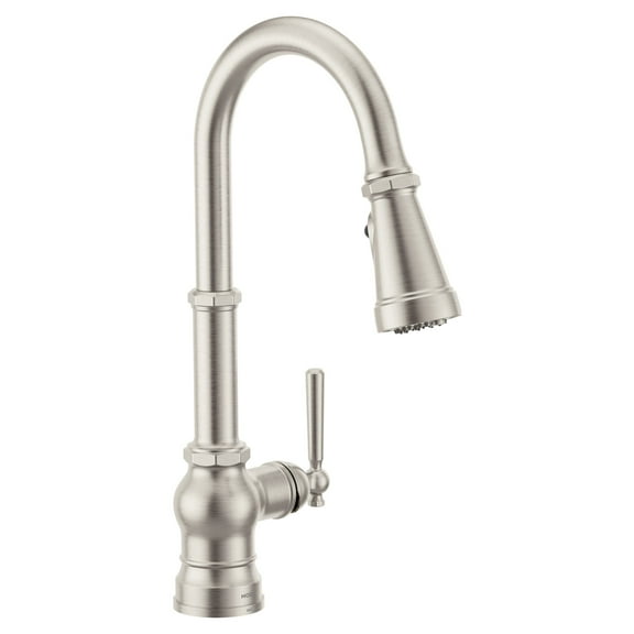 Moen Fs72003 Paterson 1.5 GPM Single Hole Pull Down Kitchen Faucet - Spot Resist Stainless