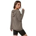 thumbnail image 3 of Rosvigor Womens Oversized Hoodies Lightweight Color Block Sweatshirts for Women Casual Hooded Shirts, 3 of 7