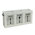 thumbnail image 2 of Organizador de cubiertos para utensilios de cocina, contenedor para cucharas y cuchillos Blanco, 2 of 9