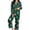 Green A, variant on Enjoytime Christmas Womens Pajama Sets Print Button Down Long Sleeve Shirts Pants 2 Piece Sleepwear Xmas Soft Plus Size Lounge Set