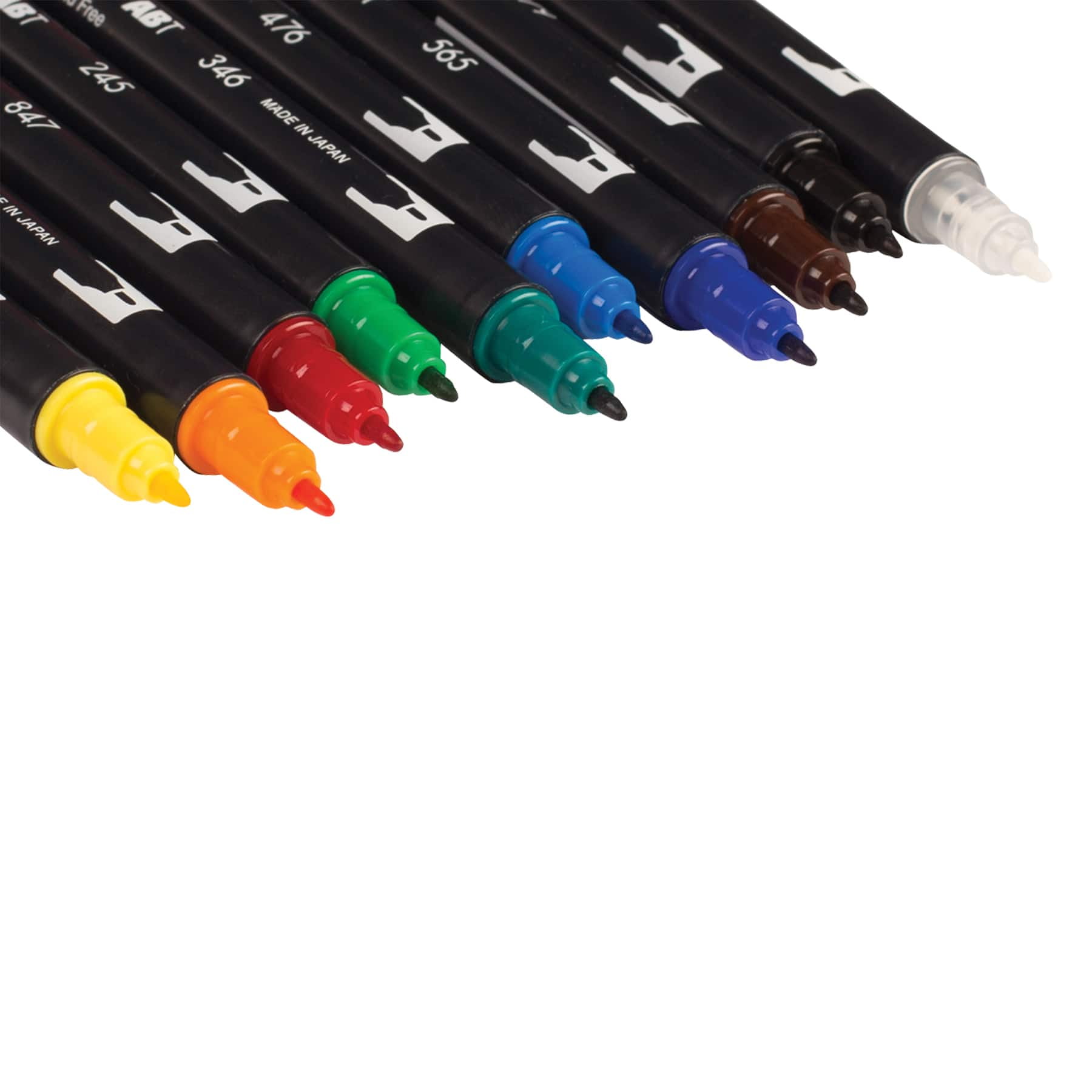 Tombow Primary Palette Dual Brush Pen Set, 6 Packs: 10 ct. (60 total)
