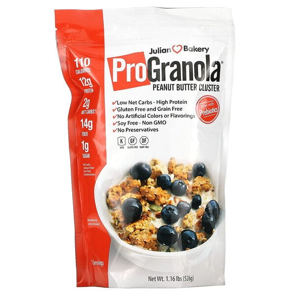 Julian Bakery, Pro Granola, Peanut Butter Cluster, 1.16 lbs