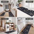 thumbnail image 5 of Dark Blue Sun Moon Cloud Star Pattern Kitchen Rugs Sets Of 3,Kitchen Runner Rugs Non Skid Washable,Decorative Kitchen Floor Mats for Kitchen,Sink,Laundry,17"x30"+ 17"x47" + 17"x59", 5 of 6
