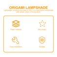 thumbnail image 4 of HEALEEP 2pcs Paper Light Shade Hanging Lamp Cover Accessory White for Individuals Homeowners, 4 of 8