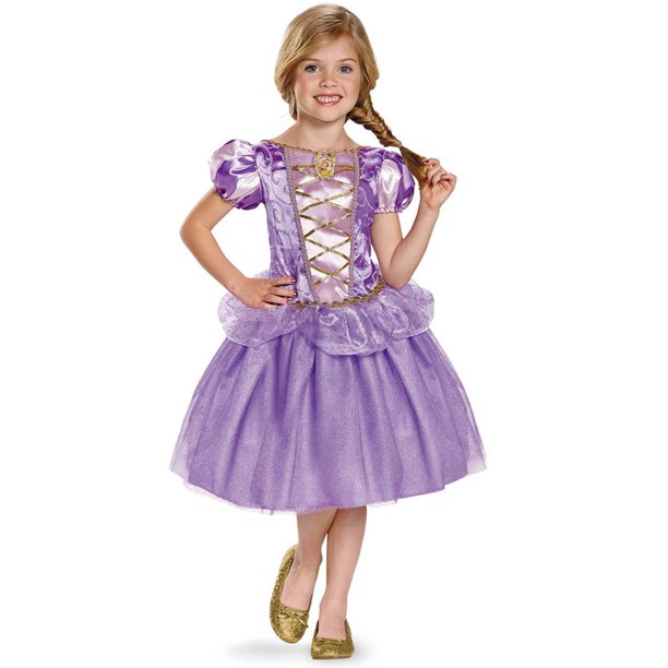 større at opfinde foretrækkes Disney's Tangled Rapunzel Classic Costume for Kids - Walmart.com