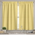 thumbnail image 2 of Ambesonne Yellow Valance & Curtain, Ornament Style, 55"x45", Marigold White, 2 of 6