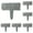 Grey, variant on 1Pcs Garden Fence Border, Plastic Lawn Edging and Tree Ring Barrier for Landscaping, Decorative Yard Edge for Grass, Stones, Flower Beds or Pathways, Durable Outdoor Design,Grey