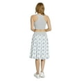 thumbnail image 5 of Women's Nautical Compass Anchor with A-line Printed Skirt Casual Wear, M, Blue Pale Grey, by Ambesonne, 5 of 6