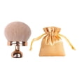 thumbnail image 2 of Blend & Blur Extra Large Body Makeup Brush for Self Tanner,Leg Makeup & Bronzer Self Tan Applicator, 74mm Wide Oval Head Kabuki Brush For Application with Drawstring Bag (Gold), 2 of 4