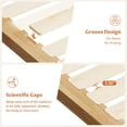 thumbnail image 3 of IOTXY Solid Wood Platform Bed - Queen Japanese Bed Frame, Natural, 3 of 10