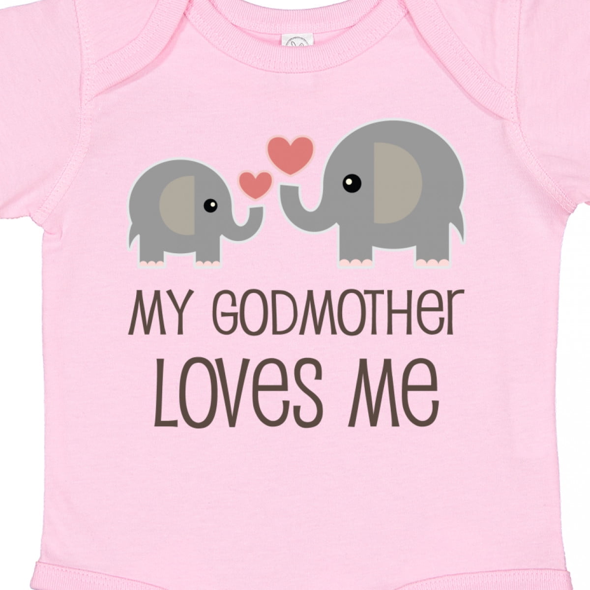 Inktastic My Godmother Loves Me Boys or Girls Baby Bodysuit