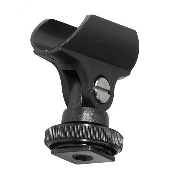 2x F Clips para Micrófono de Cámara Fityle, Soporte para Soporte de Zapata para Micrófono perfke Clip para micrófono para entrevistas
