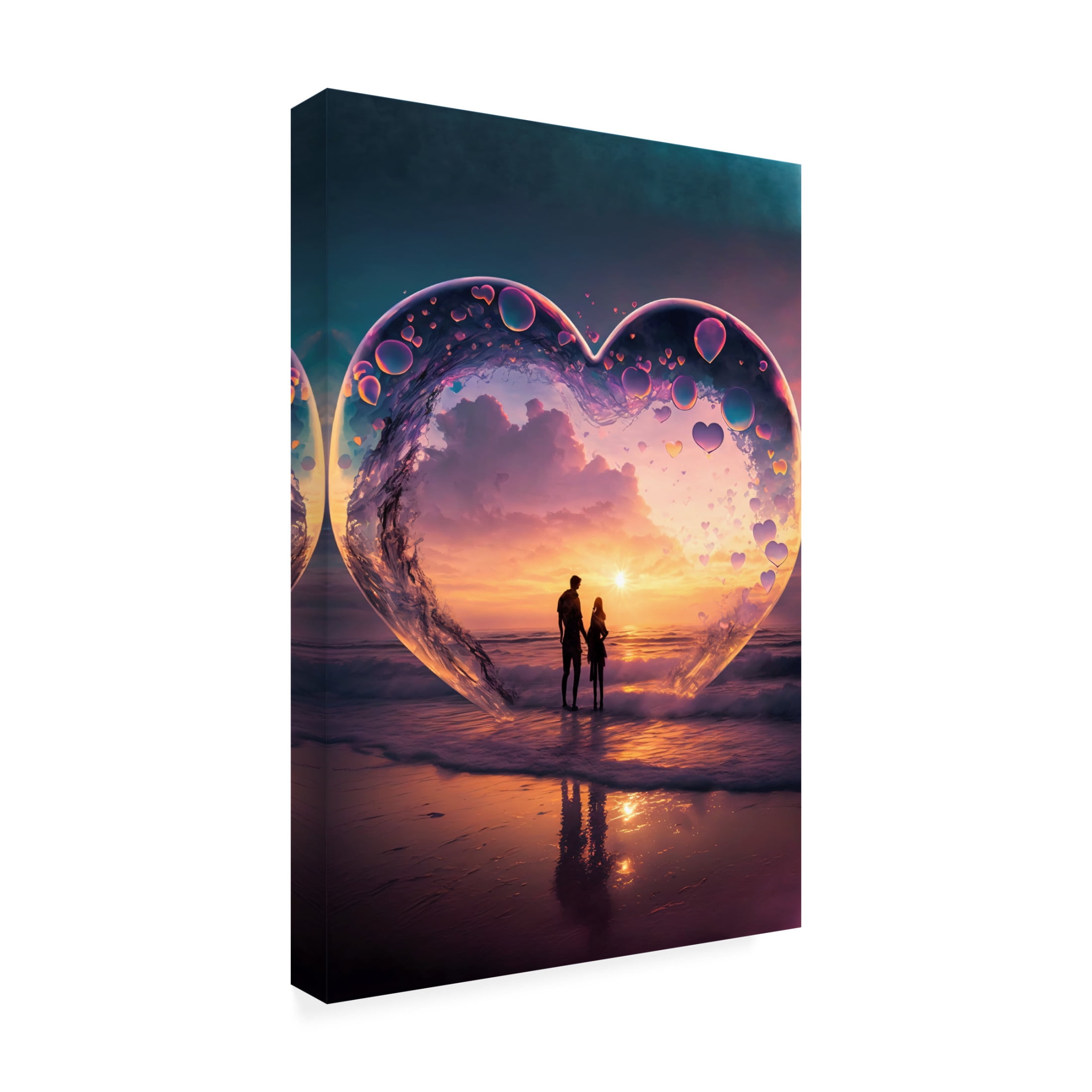 Canvas Wall Art - Ray Heere 'Love Is In The Air 3' Wall Art for Living Room, Bedroom, or Office Décor by Trademark Fine Art - 22 x 32 Inches