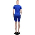 thumbnail image 4 of Kmbangi Women 2PCS Sports Set   +Slim Solid Color Top Short High Waist Pants Tracksuit Set, 4 of 6