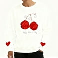 thumbnail image 6 of ShiShine 1PC Valentine Shirts for Women Men Cute Rose Printed Casual Sweatshirt for Couples Crew Neck Long Sleeve Clothes, 6 of 9