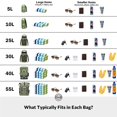 thumbnail image 3 of Mochila impermeable y seca STOVER, XL, flotante, verde, 3 of 9