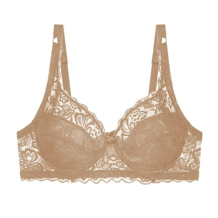 Audhol Lace Bralette Push Up Bra Khaki 75C