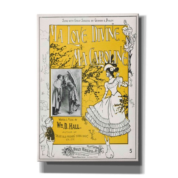 Epic Graffiti 'Ma Love Divine, Ma Caroline (1899)' by Epic Portfolio, Giclee Canvas Wall Art, 18"x26"