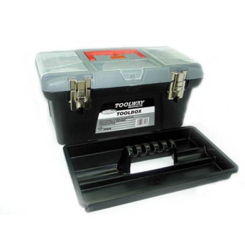 187016 - TOOL BOX PLASTIC EMPTY 16IN BLK
