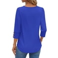 thumbnail image 5 of Fantaslook Womens Tops 3/4 Sleeve with Buttons Dressy Casual Blouses Summer Shirts Beach Vacation Trendy Clothes, 5 of 9