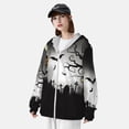 thumbnail image 3 of Balery Happy Halloween 1 Sudadera ligera de manga larga con capucha y protección solar UPF 50+ para hombre y mujer, ideal para pesca y running-Small, 3 of 7