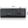 thumbnail image 5 of Teclado retroiluminado de lujo, teclas contrastantes y juego de luces LED blancas brillantes, 5 of 5