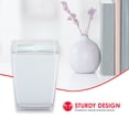 thumbnail image 4 of Home Basics Break-Resistant Plastic Toothbrush Holder, White, 4 of 7