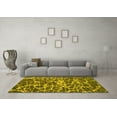 thumbnail image 3 of Ahgly Company Indoor Rectangle Abstract Yellow Modern Area Rugs, 8' x 10', 3 of 4