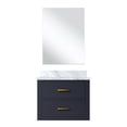 thumbnail image 2 of Blue Single Bath Vanity 24 in. W with Acrylic Top and Frameless Mirror / Soft Closing Feature, 2 of 3